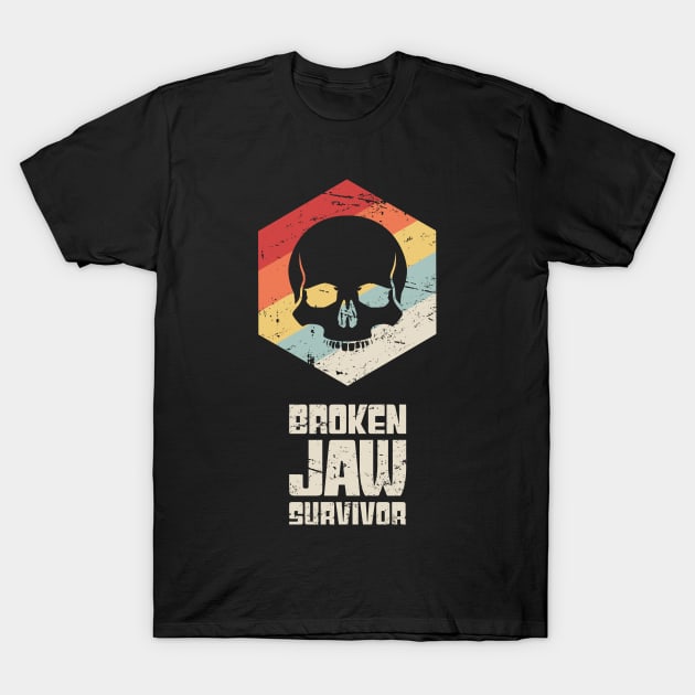 Funny Broken Jaw Get Well Soon Gift T-Shirt by MeatMan